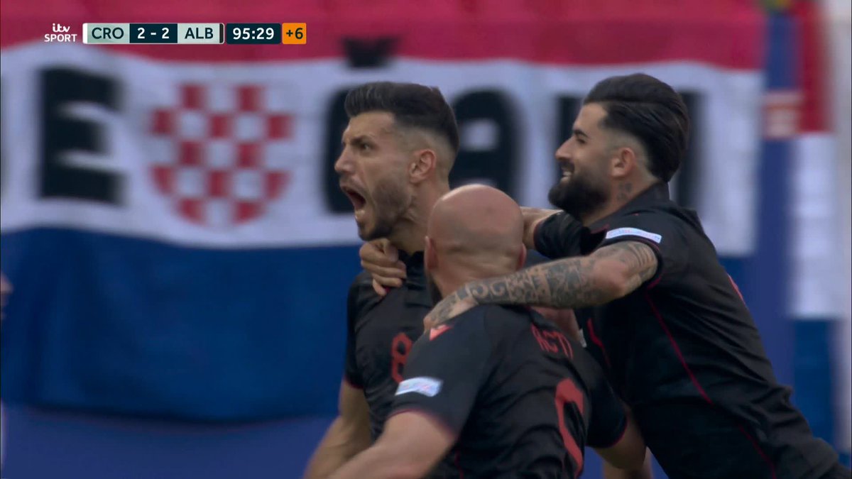 Come for the dramatic Albania equaliser, stay for Andros Townsend having all sorts of pronunciation problems at 1:10.