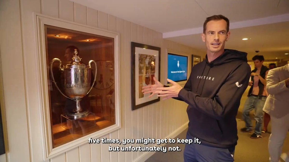 "I'm so proud to have won the tournament five times" ❤️ Andy Murray takes us on a tour of The Queen's Club and reflects on his amazing history at the tournament #cinchChampionships