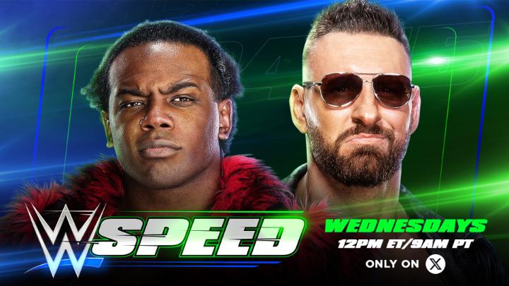 TODAY on #WWESpeed! Who will advance in the #WWESpeed No. 1 Contender Tournament? Will it be Austin Creed or @DijakWWE ? 🤔