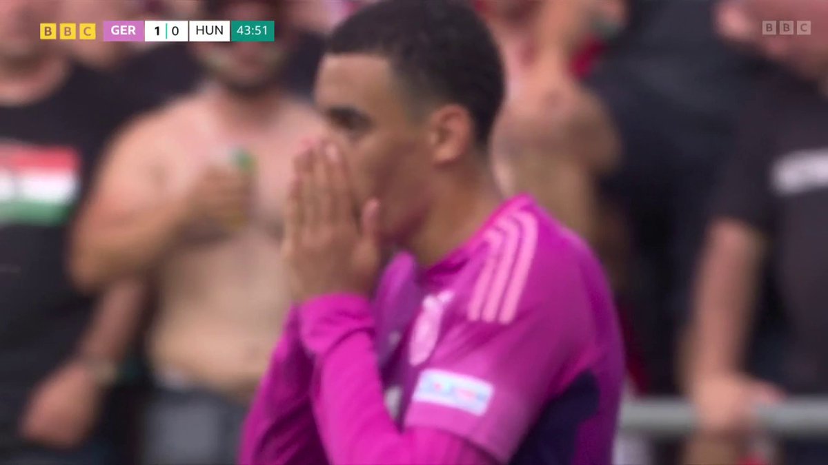 Jamal Musiala had us all fooled 😅 #Euro2024 #GERHUN