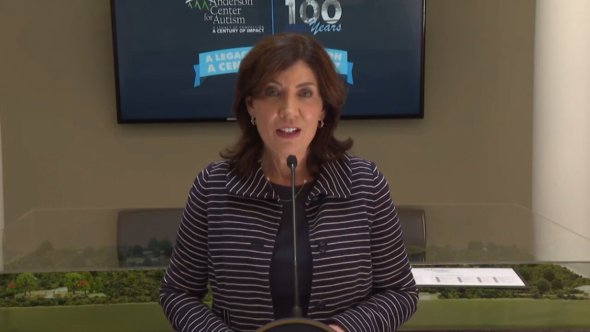 New York Governor Kathy Hochul on the forecast predicting 90°F weather in NY: "Temperatures at levels not seen in our lifetimes… a significant health event" "Not a natural hot weather stretch"