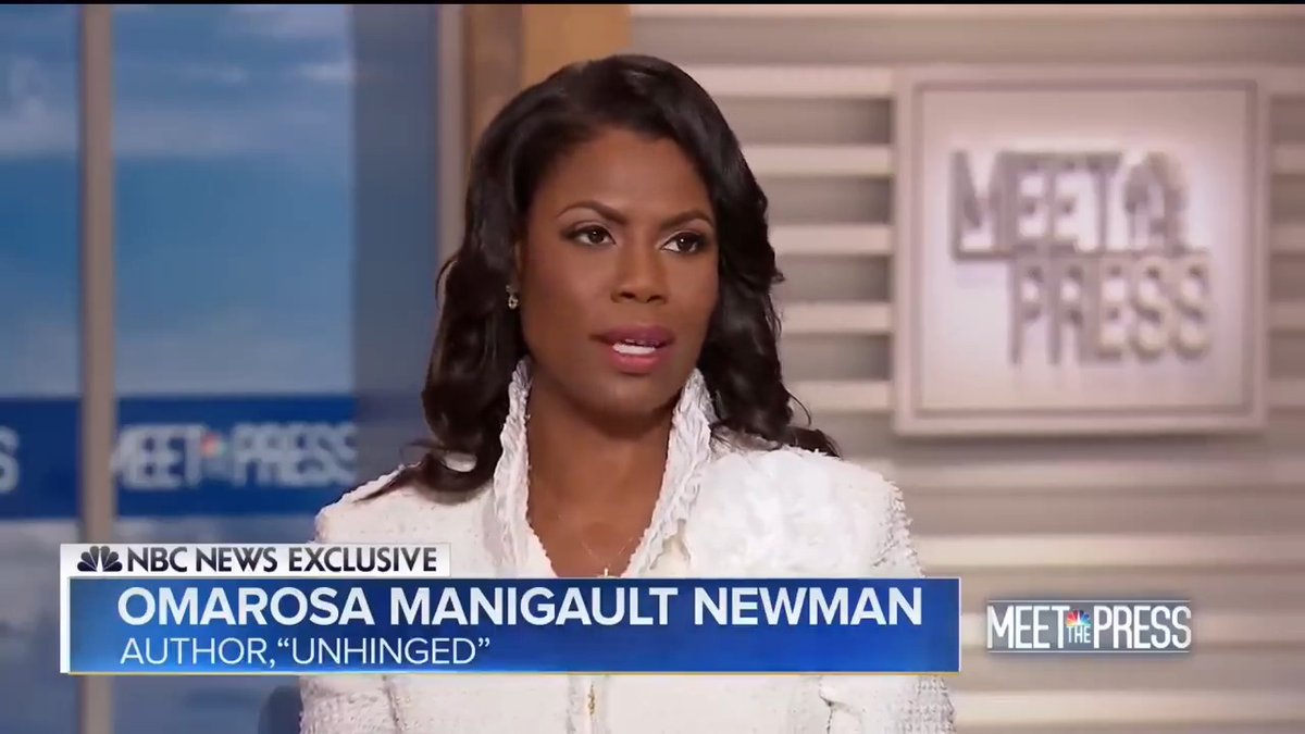 Trump's former assistant Omarosa: I have heard the tape of Donald Trump calling a Black man the N-word. It was clear as day. Donald Trump is a con. When he talked the way he did on that tape it confirmed he is truly a racist