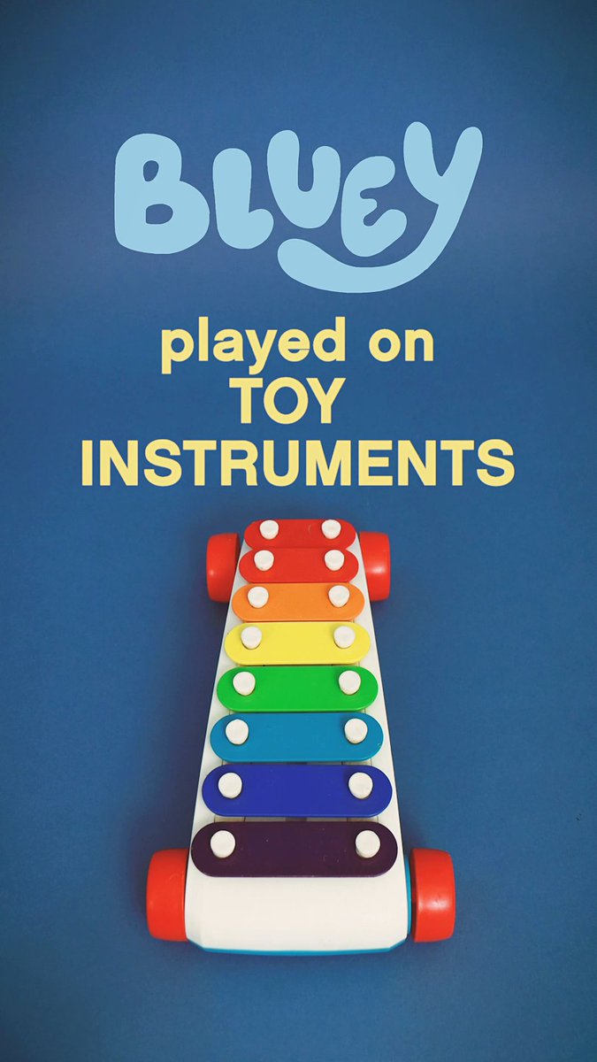Just a little #Bluey tune you might recognise... Played on a real life Magic Xylophone! 🎹🎶 Brought to life by the musical Carol Cleveland Sings 💙