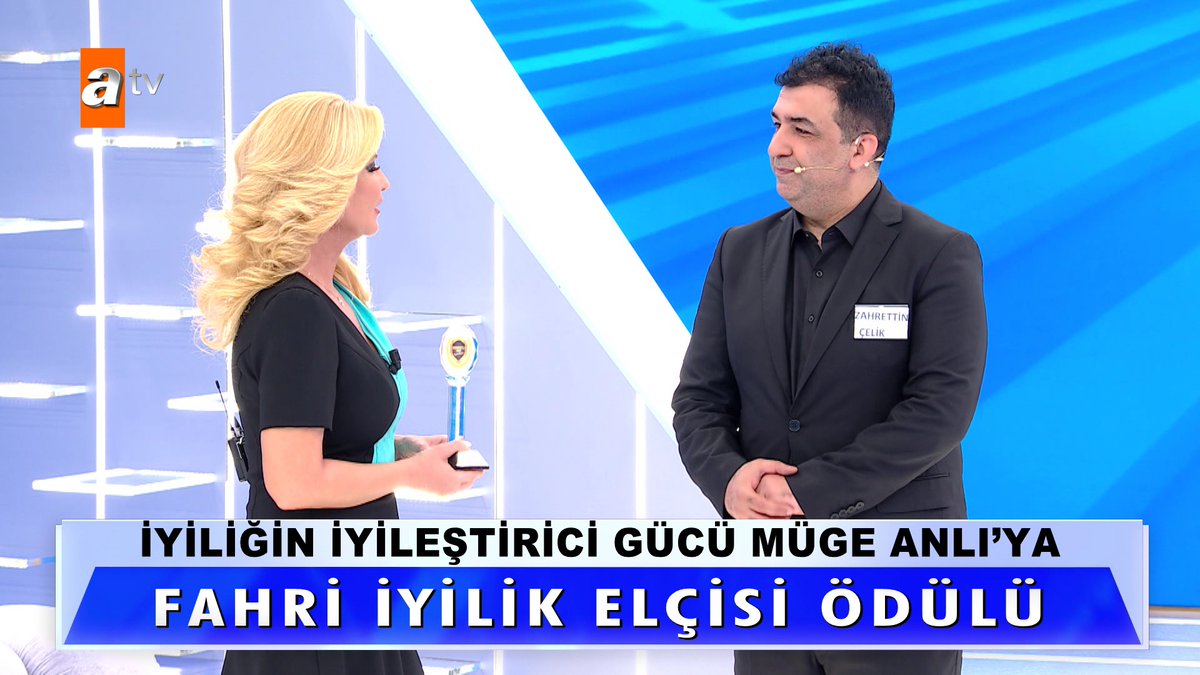 İyiliğin iyileştirici gücü Müge Anlı'ya 'Fahri İyilik Elçisi' ödülü... #MügeAnlıİleTatlıSert #MügeAnlı atv