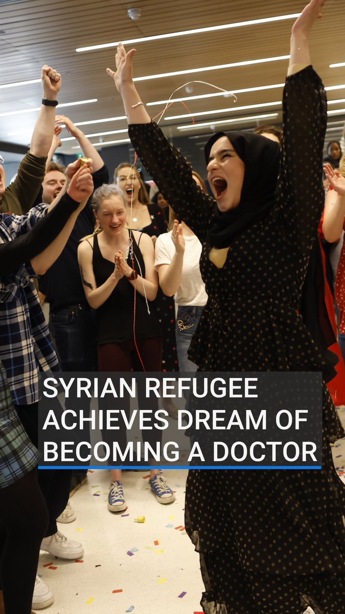 A Syrian refugee who came to Ireland when she was 14 has achieved her lifelong dream of becoming a doctor. Suaad Alshleh has received a first class honours degree in medicine and will start her intern year at an Irish hospital next month | Read more:
