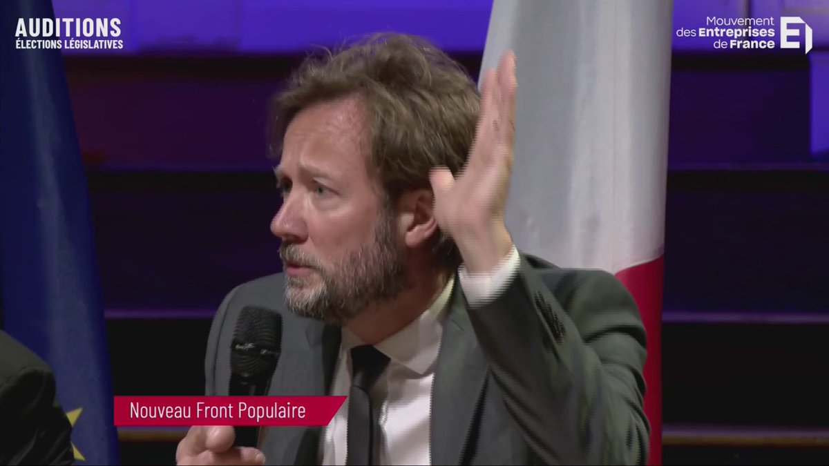 🗯️ "Levez la main les milliardaires" clame Boris Vallaud, Nouveau Front populaire 🎙️ "Je m'excuse auprès de vous de l'effort que je vous demande de solidarité, parce que vous avez bénéficié de nos écoles, de nos services publics, nos subventions." 🔴DIRECT sur BFM Business