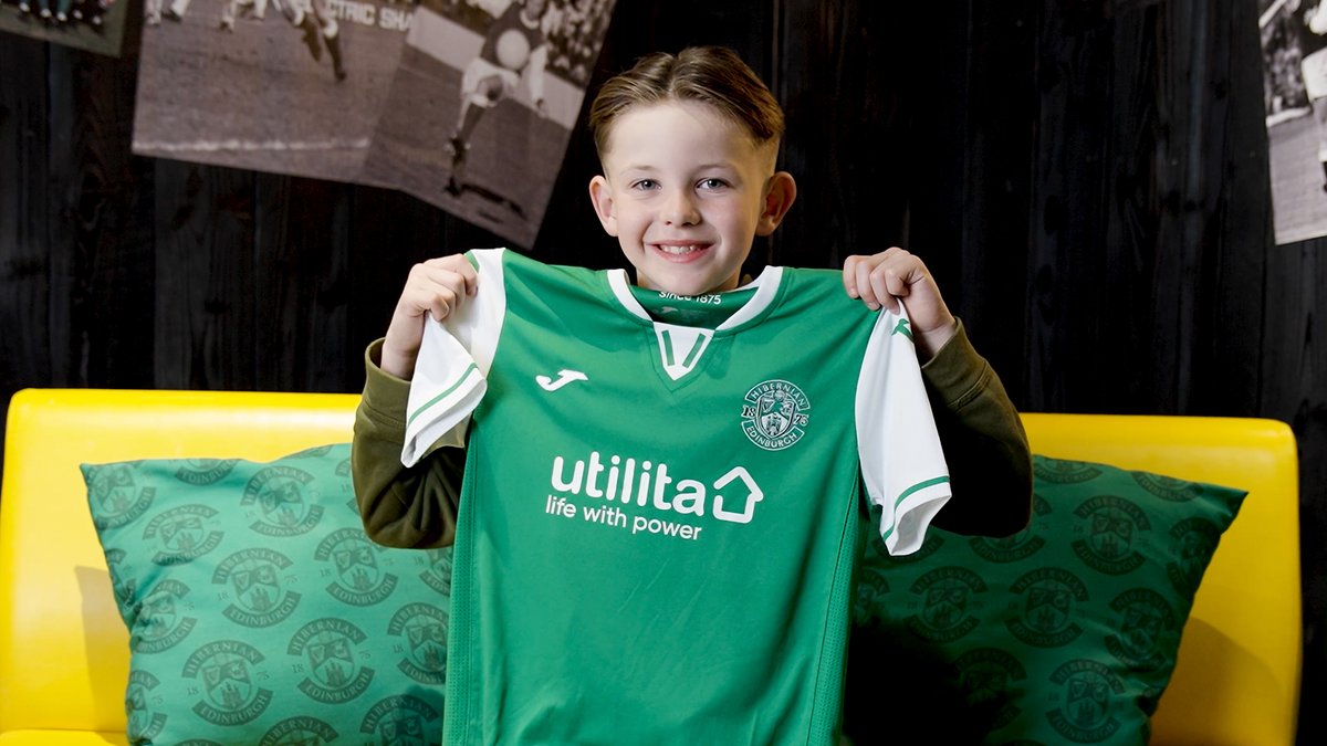Once again, Utilita Football are our junior replica partners for 2024/25! 💚 We gave five lucky young Hibees a sneak preview of the kits...