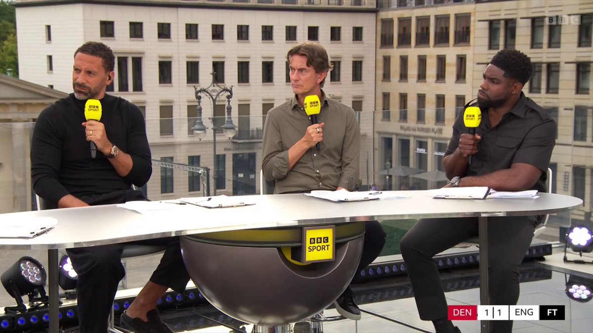 Should England change their midfield? Micah Richards thinks so. Watch reaction live on BBC One and BBC iPlayer. #BBCEuros #Euro2024 #DENENG #DENvENG
