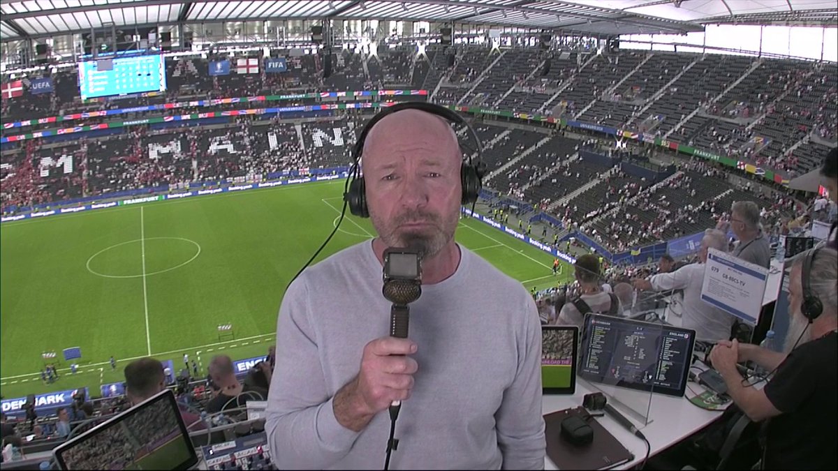 Alan Shearer is not impressed. Watch live on BBC One and BBC iPlayer. #BBCEuros #Euro2024 #DENENG #DENvENG