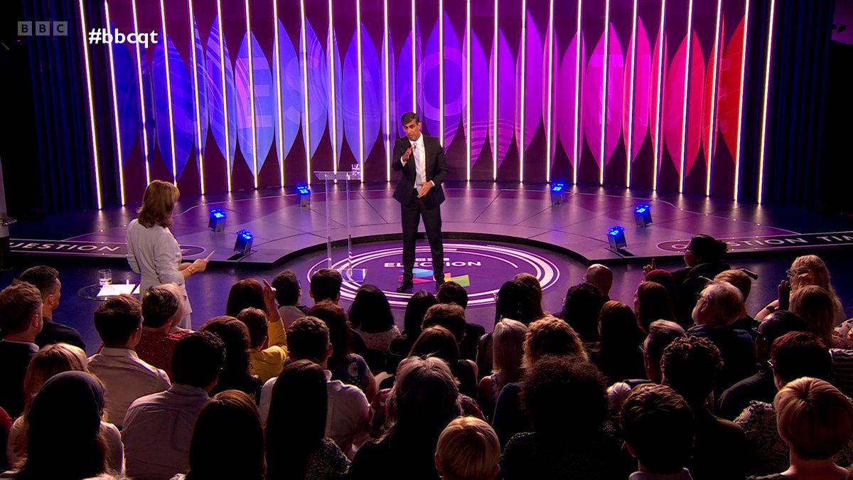 “If a foreign court…forces me to choose between our national security and membership of that court, I’m choosing our security” Quizzed on the European Convention on Human Rights, Rishi Sunak is applauded for saying he will prioritise Rwanda flights over ECHR membership #bbcqt