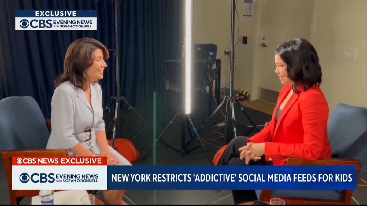 EXCLUSIVE: CBS News’ Jo Ling Kent sat down with New York Gov. Kathy Hochul who just signed a first-of-its-kind state law targeting “addictive social media feeds” for children and teens. Social media platforms could be fined up to $5,000 if they do not comply.