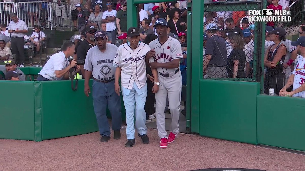 The original Negro Leagues players are here at Rickwood Field 👏