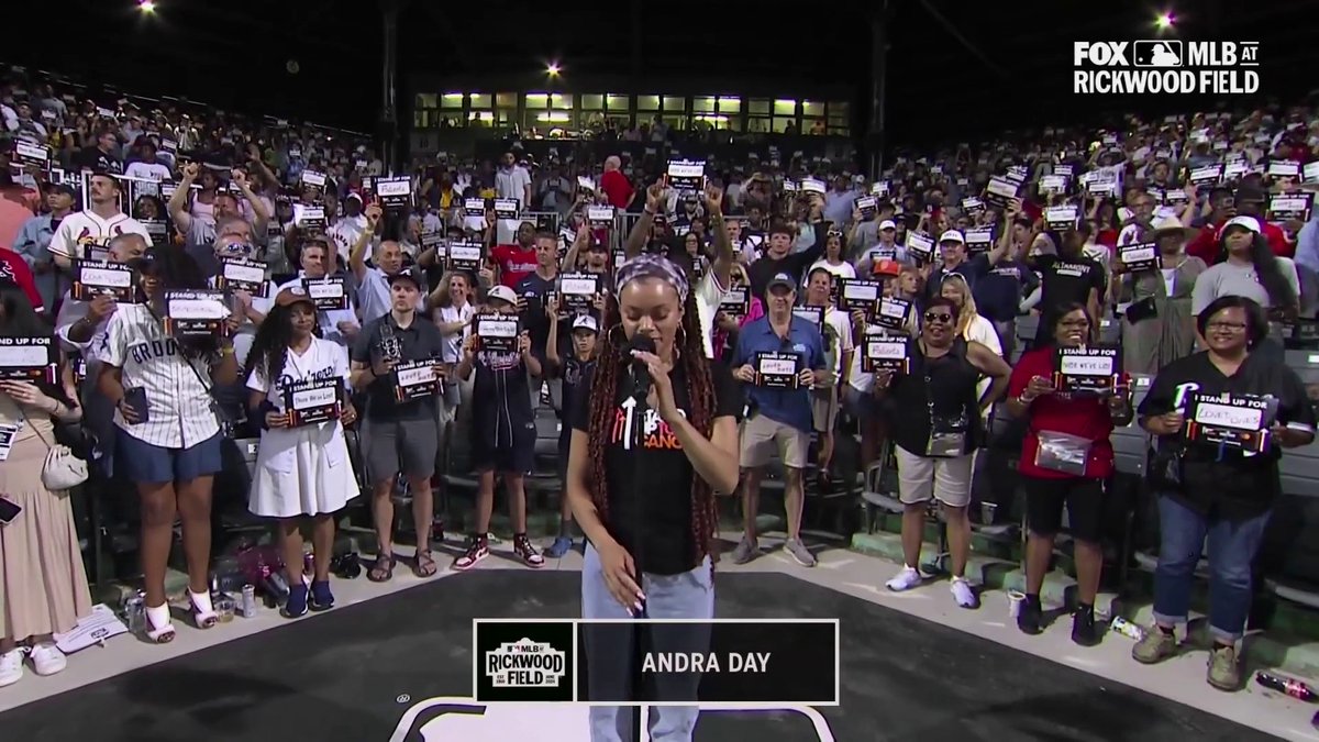 Tonight, we come together to Stand Up To Cancer. Stand Up To Cancer x Andra Day