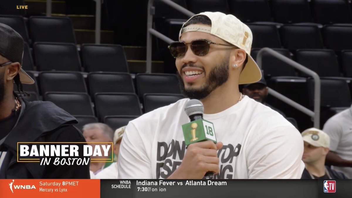 Jayson Tatum throws shots at the Miami Heat Scalabrine: “You guys have been on a lot of hard-fought trips to Miami, was this one a little sweeter?” Tatum: “They’re always easy.” 👀 (🎥 NBA TV )