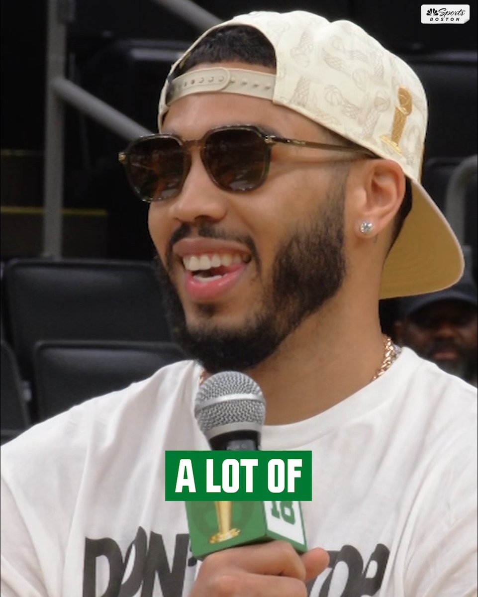 Jayson Tatum trolls Miami before the parade 💀💀💀