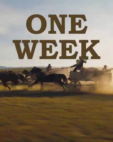 In ONE WEEK, look west. #HorizonAmericanSaga is in theaters June 28. Get tickets: