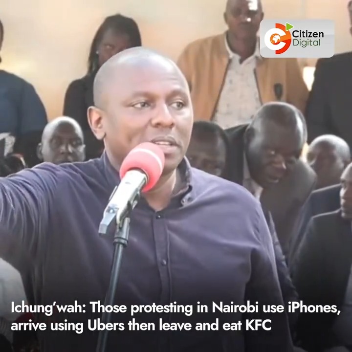 Ichung’wah: Those protesting in Nairobi use iPhones, arrive using Ubers then leave and eat KFC