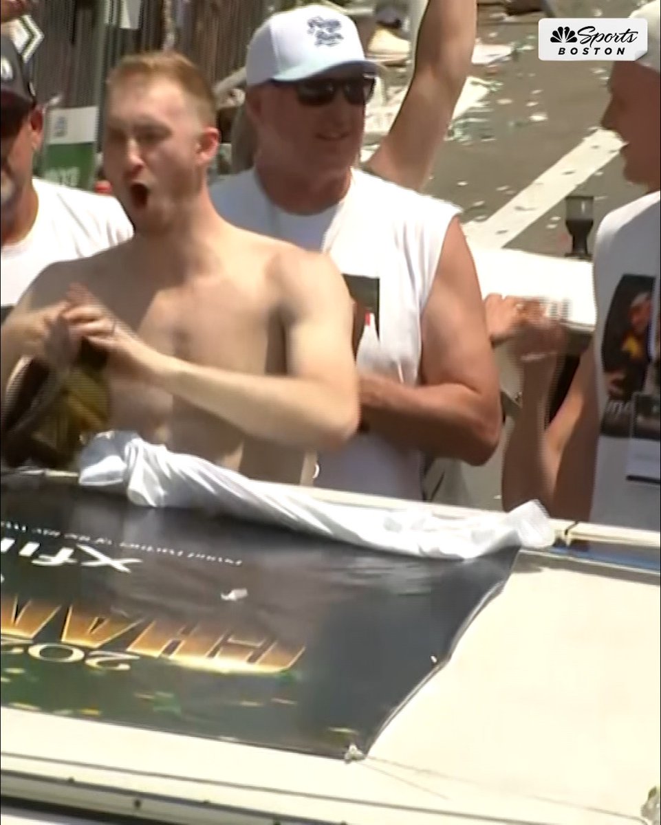 Sam Hauser taking off his shirt 💀💀💀 Now it's a party