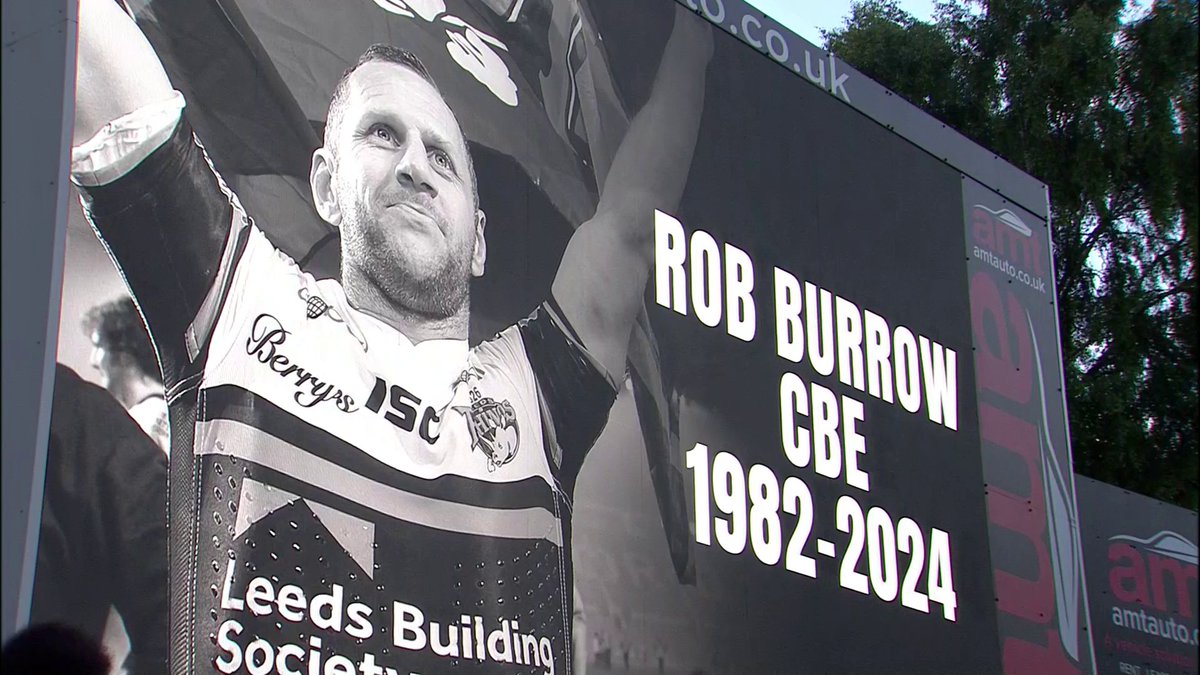 A minute silence in honour of Rob Burrow