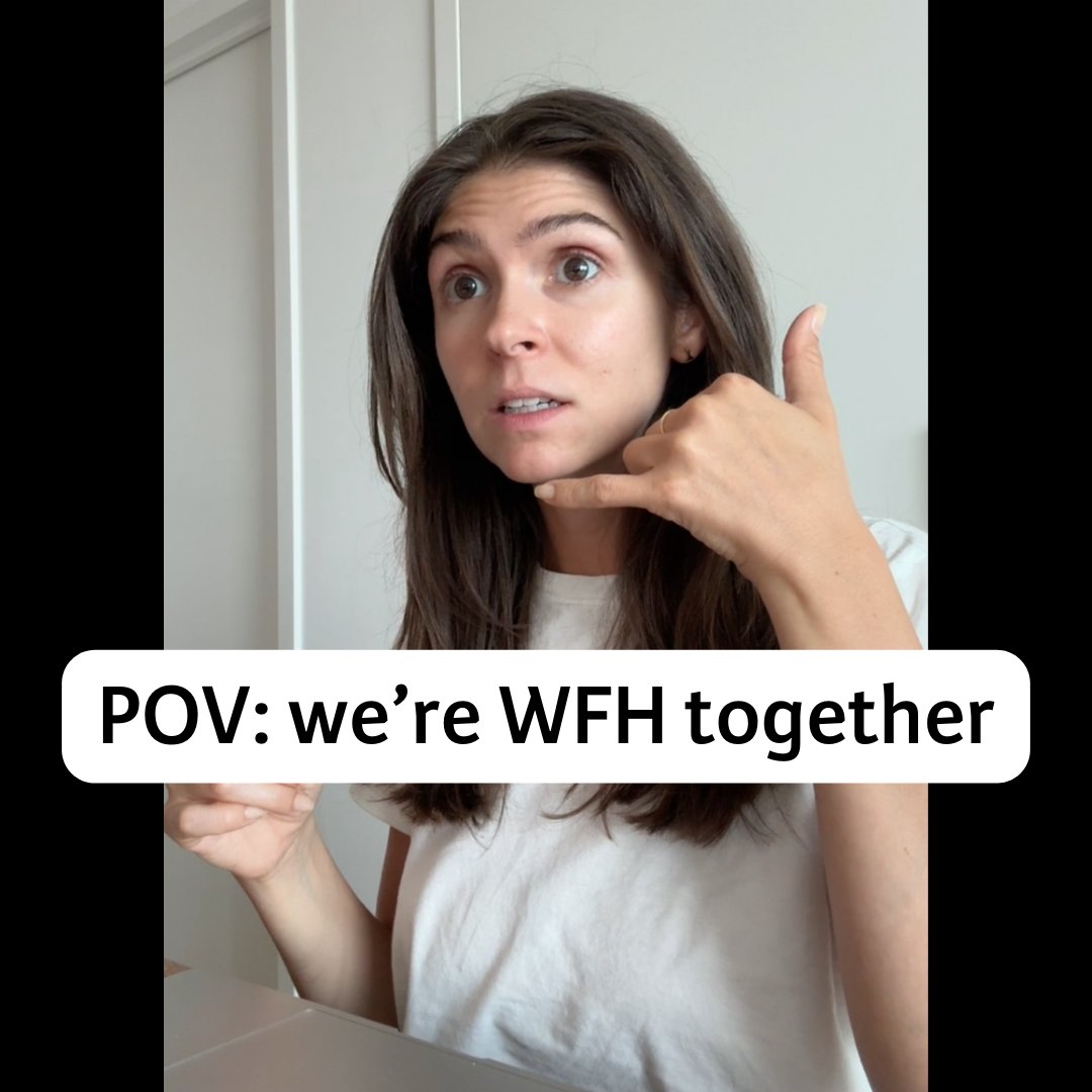 POV: we're working from home together