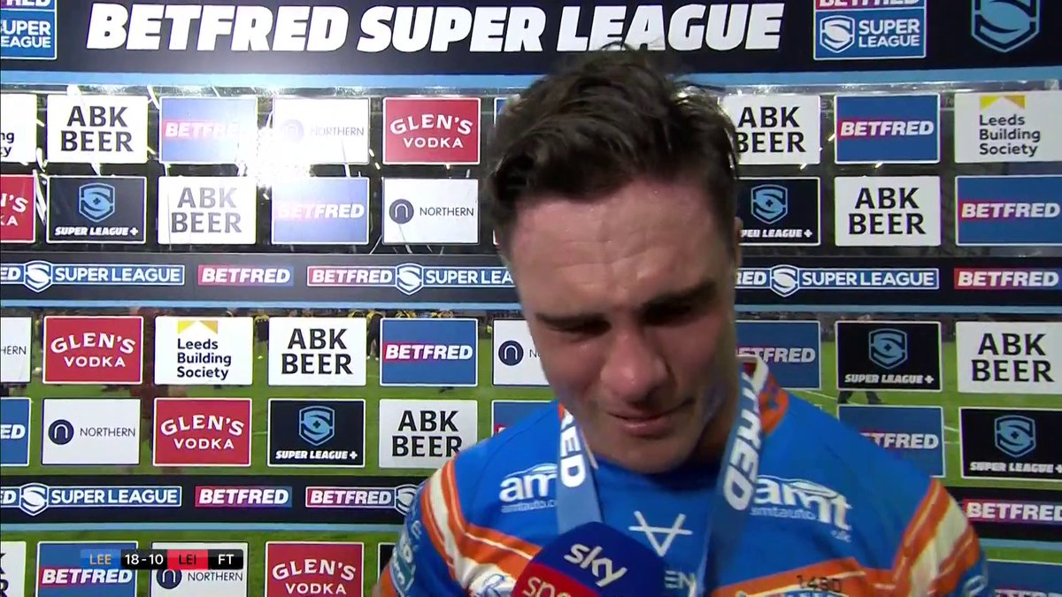 A very emotional Player of the Match, Brodie Croft, summed up the game and the emotions of an incredible evening at Headingley. #ONEROBBURROW #SkySportsRL
