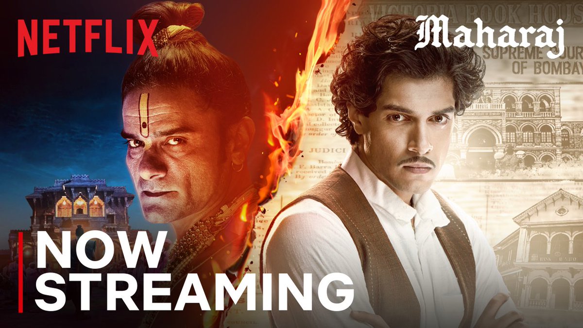 Based on true events from the 1860s - Maharaj is now streaming, only on Netflix.