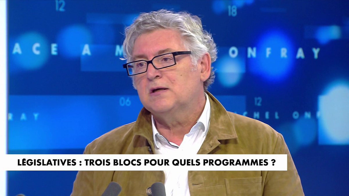 Michel Onfray : «Il y a trois propositions civilisationnelles, trois drapeaux : le drapeau palestinien, le drapeau européen et le drapeau français» dans #FaceAMichelOnfray