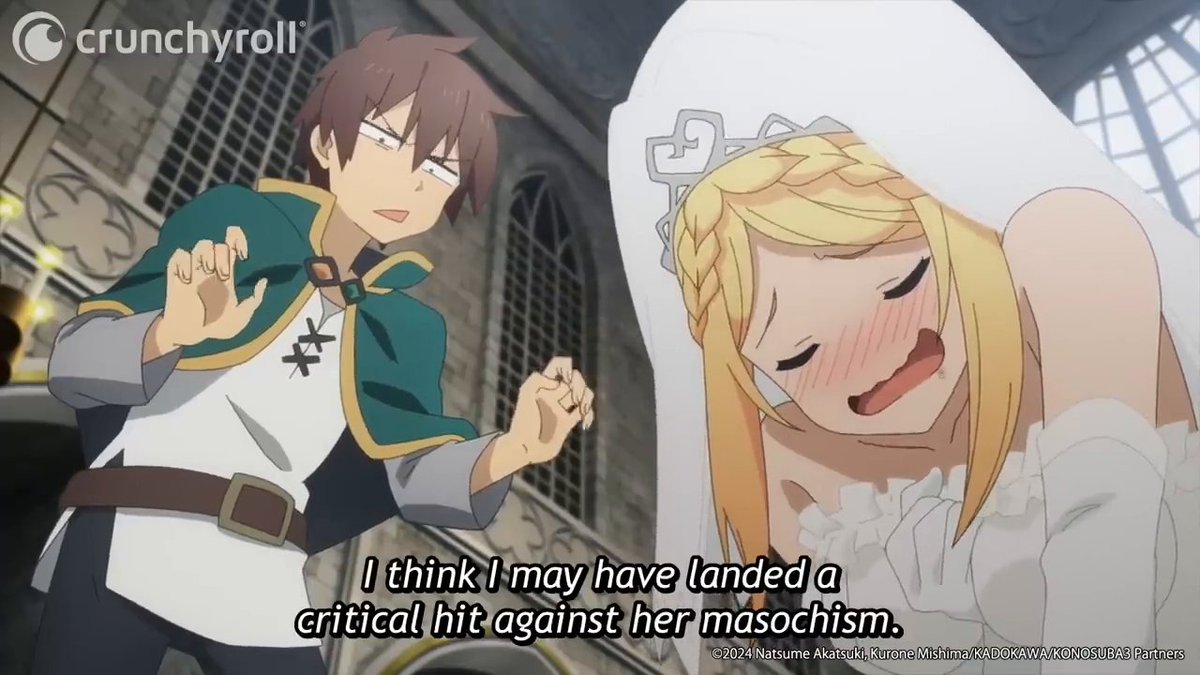 Darkness enjoyed that a bit too much 😅 (via Konosuba)