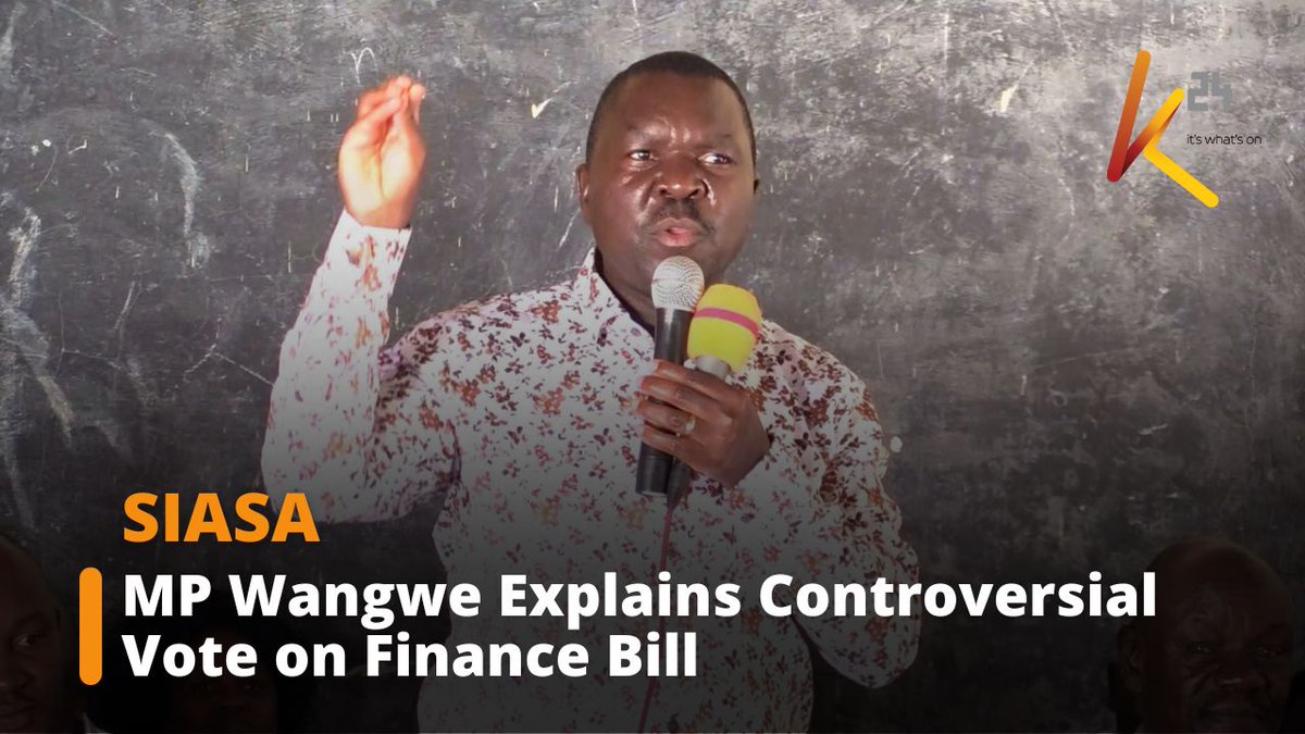Mp Wangwe explains finance bill vote, highlighting constituency concerns
