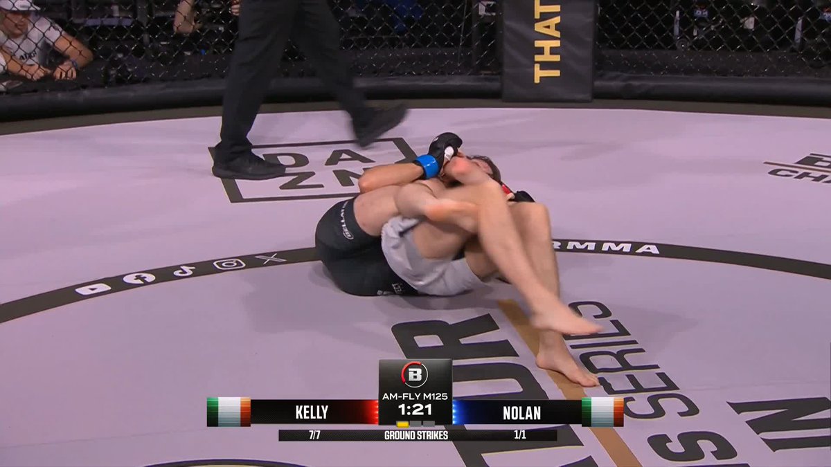SLICK ARMBAR! 🔥 Nate Kelly stops Paul Nolan inside the first round with a nasty armbar! #BellatorDublin | LIVE NOW on MAX