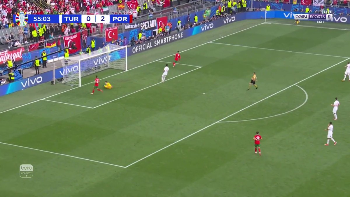 برونو فرنانديز يسجل الثالث للبرتغال بعد تمريرة حاسمة من رونالدو 🥅⚽️🇵🇹 📦 اشترك الآن 👇 🔗 📱 #يورو2024 | #موطن_اليورو | #تركيا_البرتغال #Euro2024 | #beINEURO | #HomeofEuro