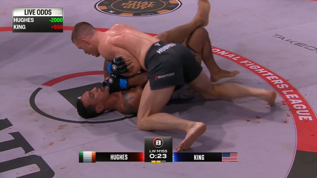 VICIOUS GROUND AND POUND! ๐ฅ Paul Hughes stops Bobby King via second round TKO in his Bellator debut! ๐ฎ๐ช #BellatorDublin | LIVE NOW on MAX ๐