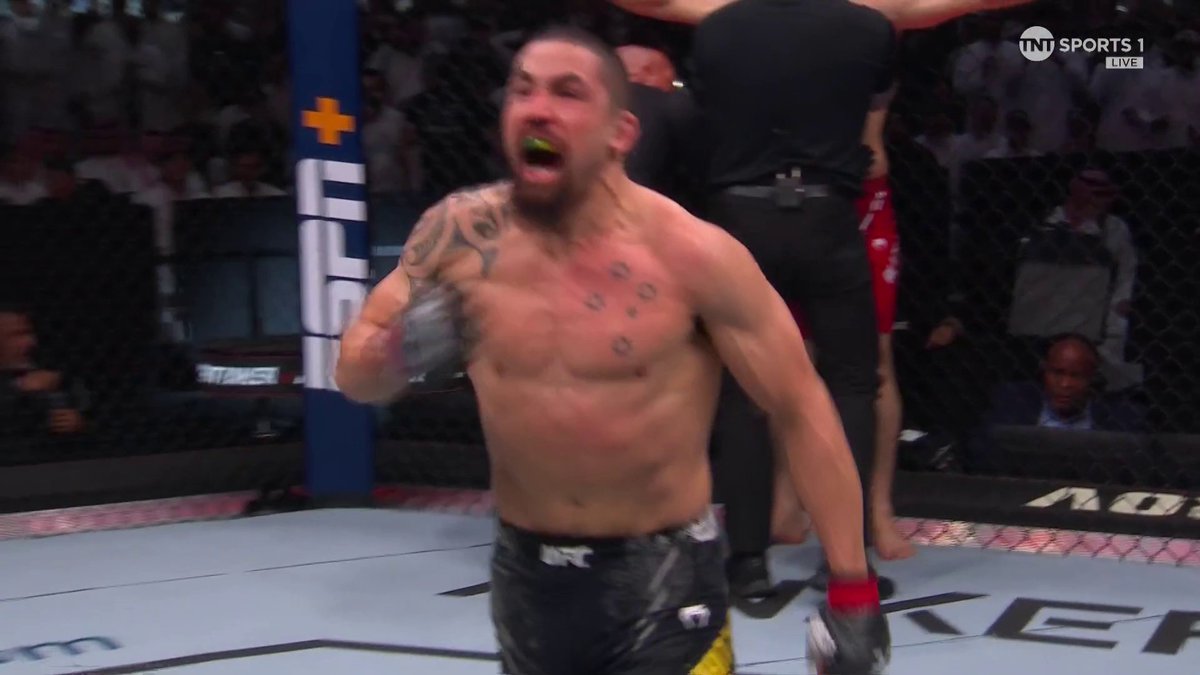 NEVER COUNT OUT THE REAPER! 🔥💀 Robert Whittaker just KNOCKED OUT Ikram Aliskerov in the FIRST ROUND! 💪 #UFCSaudiArabia | LIVE on TNT Sports & discovery+