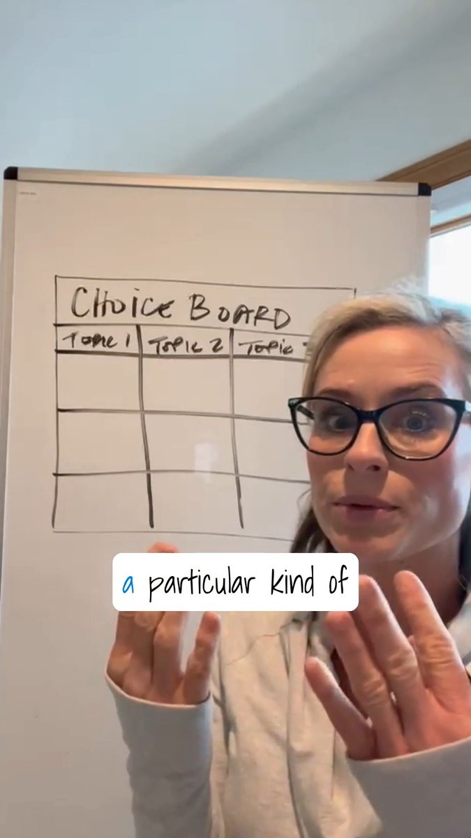 👀 Watch &amp; learn how to be strategic when designing a #ChoiceBoard, then tap for more: #EdChat #EduTwitter #EdTech #AIinEducation #ChatGPT #BlendChat