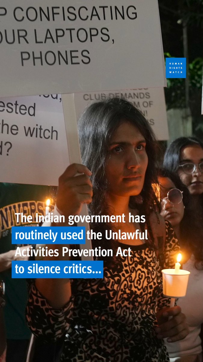 Indian authorities have authorized the prosecution of prize-winning novelist Arundhati Roy, who is facing charges under India’s abusive counterterrorism law. The Indian government has routinely used the Unlawful Activities Prevention Act to silence critics.
