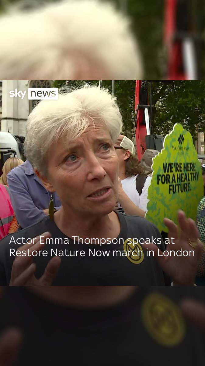 "All the scientists are saying we are in deep, deep trouble" Actor Emma Thompson shared her thoughts on the political inaction on climate change at a rally in London. Read more: