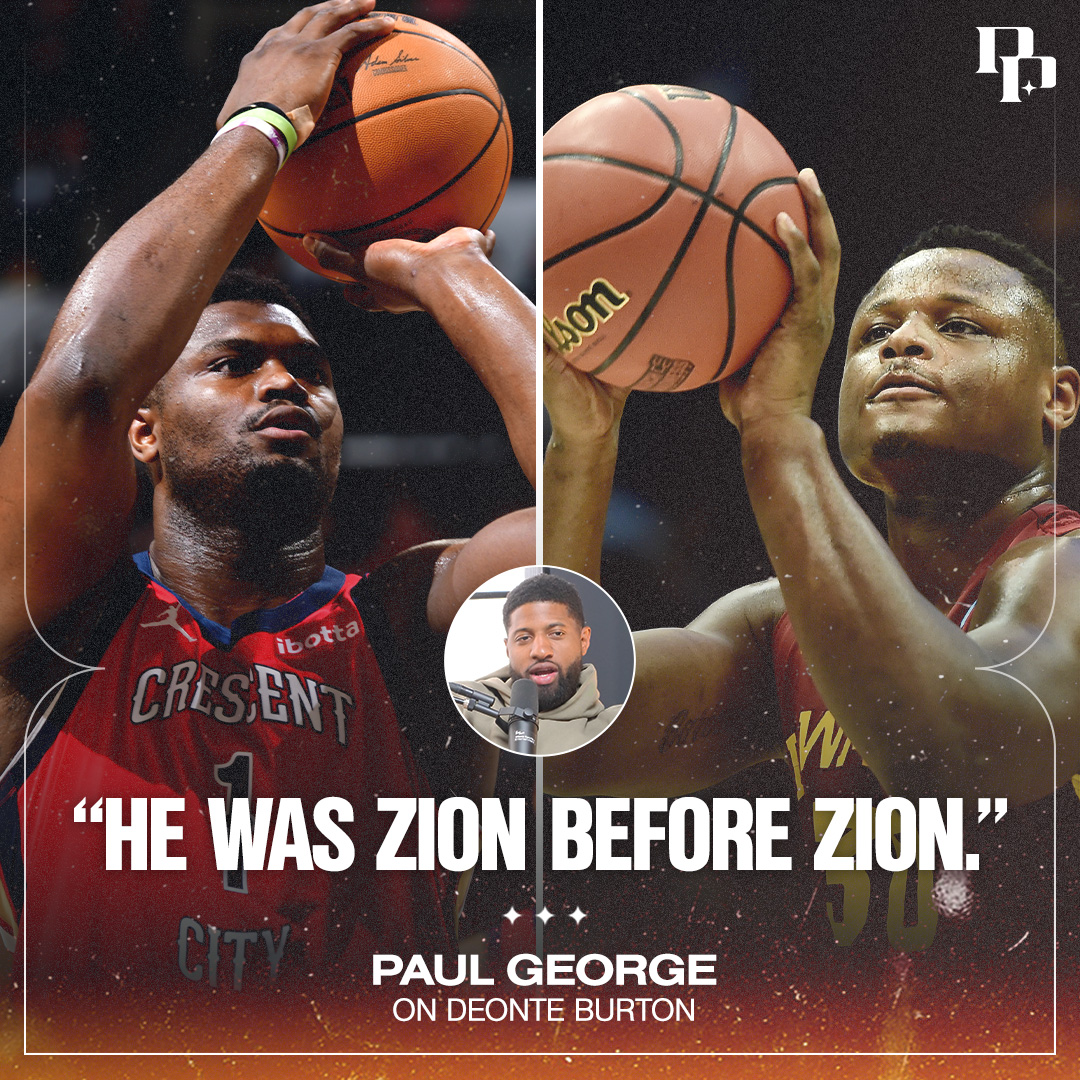 "He was [Zion Williamson] before Zion." Paul George gives former teammate Deonte Burton his flowers and discusses how challenging it can be to earn a real opportunity in the NBA 👀 (via Podcast P with Paul George)