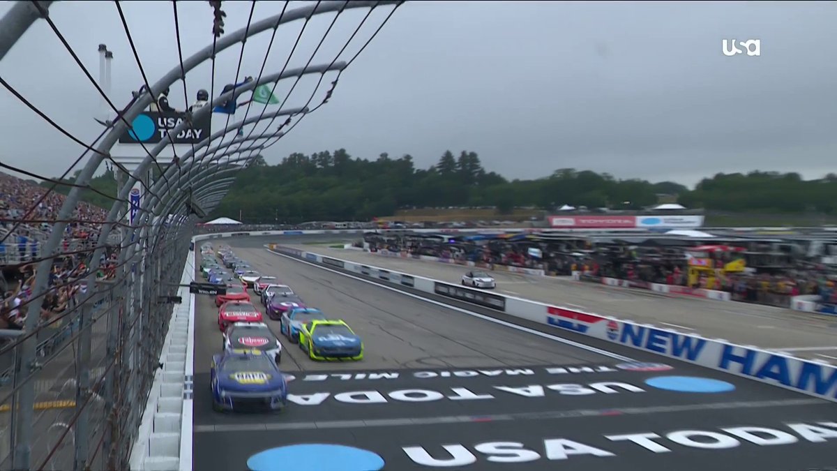 REPOST IF YOU'RE WATCHING NASCAR! We're racing at New Hampshire on USA Network.