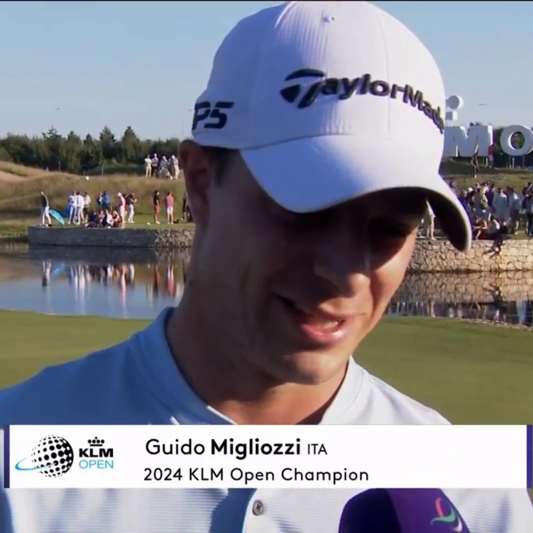 "I NEVER thought I was done!" 💪 Guido Migliozzi reacts to winning dramatic play-off victory at the KLM Open 🏆