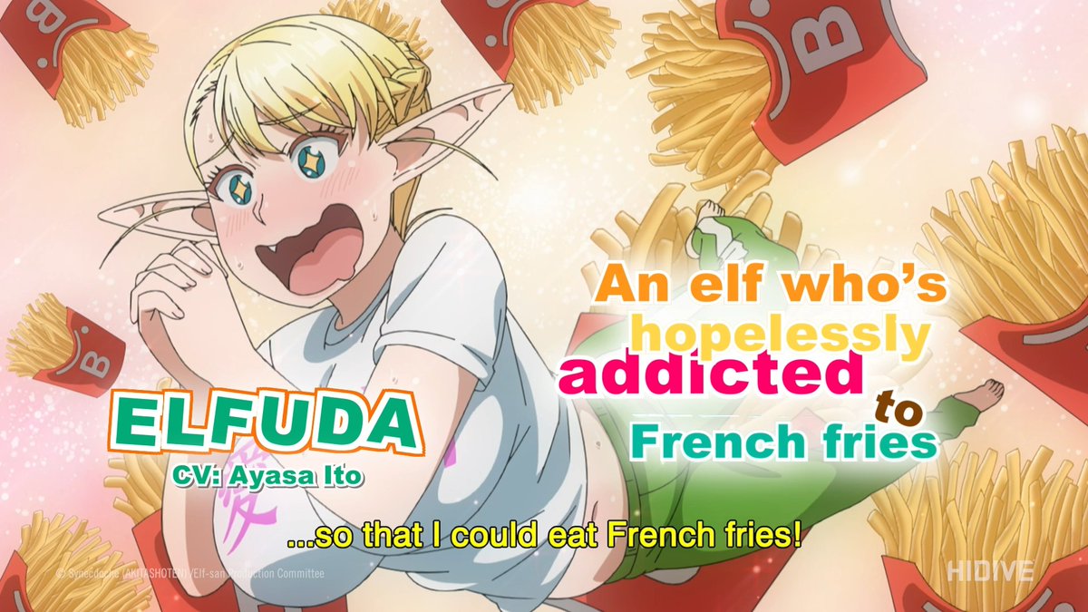 Everyone hold onto your French fries! There's an elf invasion coming to HIDIVE 😳 🍟 Plus-sized Elf airs in July 2024