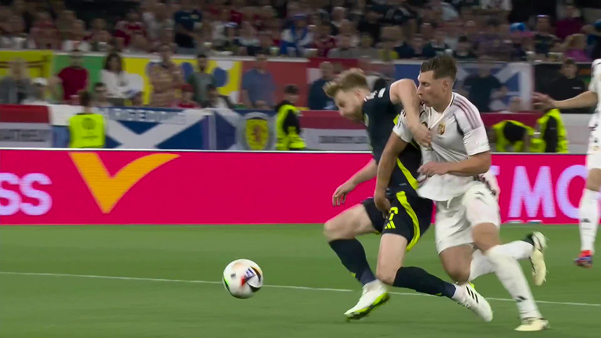 Do you think Scotland should have had a penalty for this? 👇👀 #Euro2024 | #SCOHUN