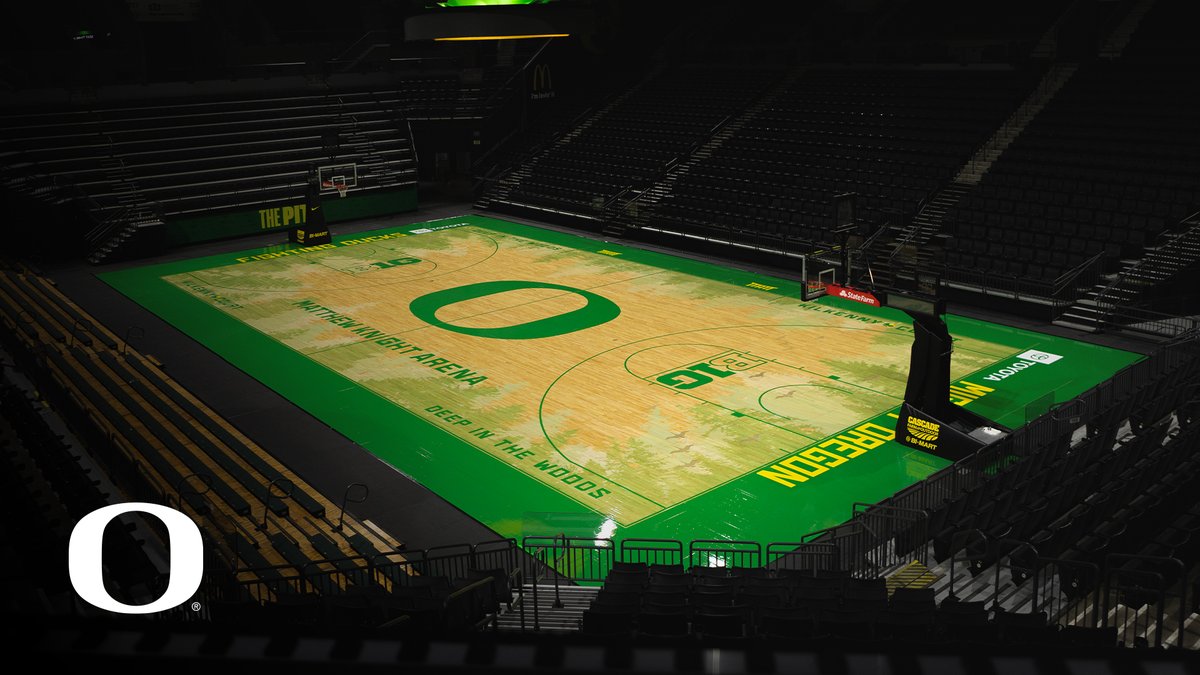 Our new roots. Presenting the fresh look for basketball in Matthew Knight Arena. #GoDucks