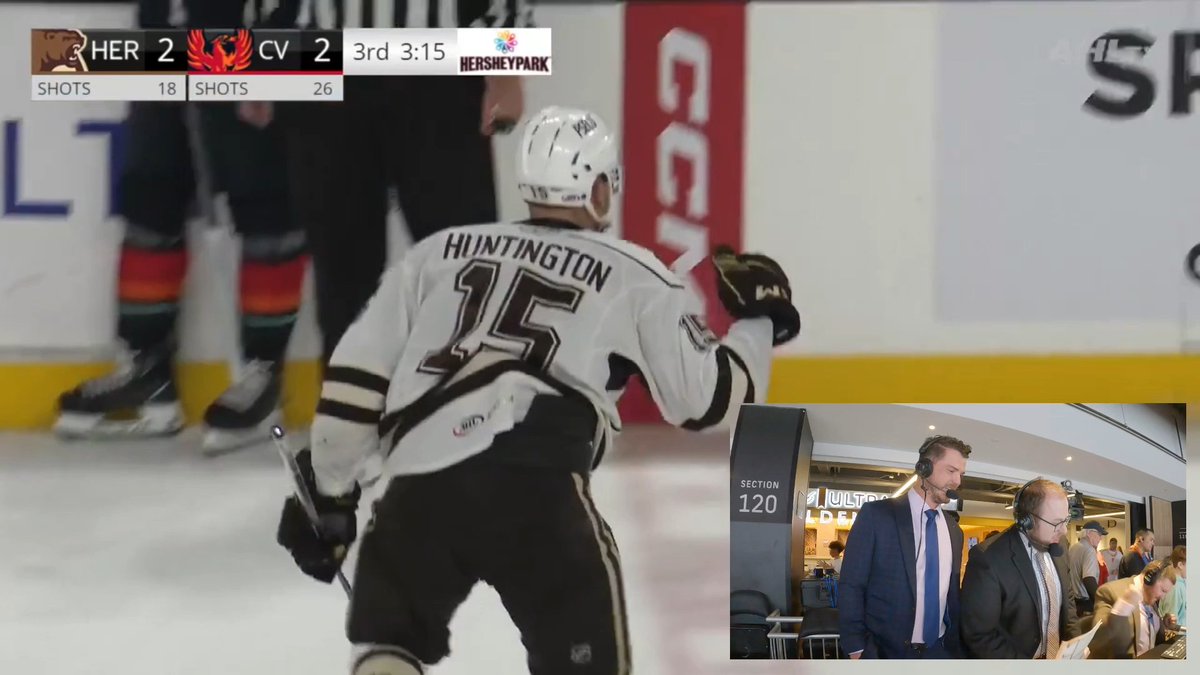 BOOTH CAM 🎥 Big fist pumps on Jimmy Huntington’s Game 5 winner from Zack Fisch and Garrett Mitchell! 🤜