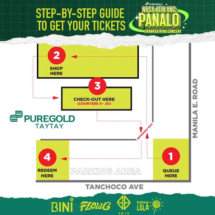 Here is a panalo guide for a hassle-free ticket purchase on Puregold Taytay. 🛒 Kitakits tayo sa June 26th, mga ka-Puregold! 😉 #PuregoldNasaAtinAngPanalo #AlwaysPanalo