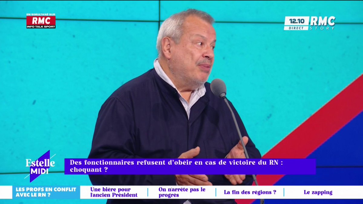 ⛔Des fonctionnaires refusent d’obéir en cas de victoire du RN ! 🗣️Périco Légasse : "Politiquement, c'est très grave ! S'ils ne veulent pas appliquer, ils démissionnent d'abord ! Ils ne peuvent pas avoir le beurre et l'argent du beurre !" #EstelleMidi