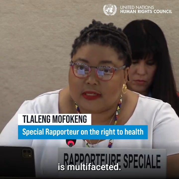 The Special Rapporteur on the right to health, Dr Tlaleng Mofokeng, calls for an end to the "war on drugs." In her latest report to the United Nations Human Rights Council, she asks States to adopt a human rights-based approach to drug policy. #HRC56