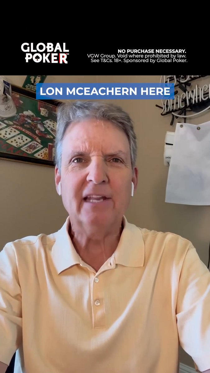 Lon McEachern is known as the _________ of poker. 🎤📣 Comment the correct answer with your #GLOBALPOKER username for a chance to be 1 of 10 winners who'll receive GC55,000 + an SC55 #POKERNEWS CUP entry each. The giveaway ends tomorrow, June 25th, at 11:59 PM ET. 🅿️🏆