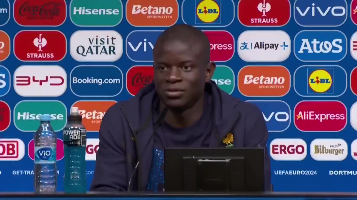 💬 N'Golo Kanté sur un potentiel retour de Kylian Mbappé : « Avec son retour, ca peut nous aider et gagner les matches. C'est un gros plus » #FRAPOL #Euro2024