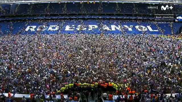 Tres minutos para la eternidad. El RCD Espanyol de Barcelona ha vuelto 💙. #DeportePlus #LALIGAHYPERMOTION