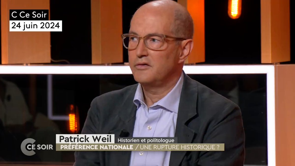 « C'est le programme de Charles Maurras qui va s'appliquer si l'on supprime la totalité du droit du sol. La souveraineté de la France sur sa population sera remise en cause. » Patrick Weil Historien #CCeSoir ➡️ 🎧 en podcast